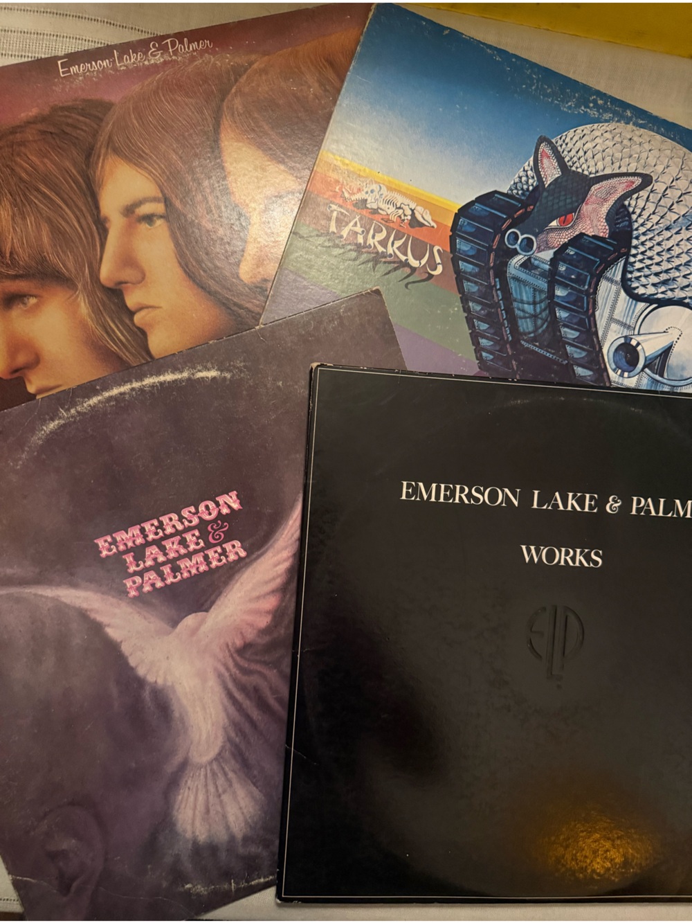 Lot of 4 Records Vintage Emerson, Lake & Palmer Vinyl LP Album Lot